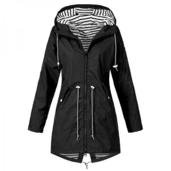 Women Jacket Coats Pure Color Waterproof Transition Jacket Outdoor Hiking Clothes Lady Lightweight Coat Streetwear Women Clothes 3 Urban Chic Waterproof Transition Jacket ??️