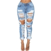 Straight Pants Trousers Mid Waist Casual Skinny Jeans