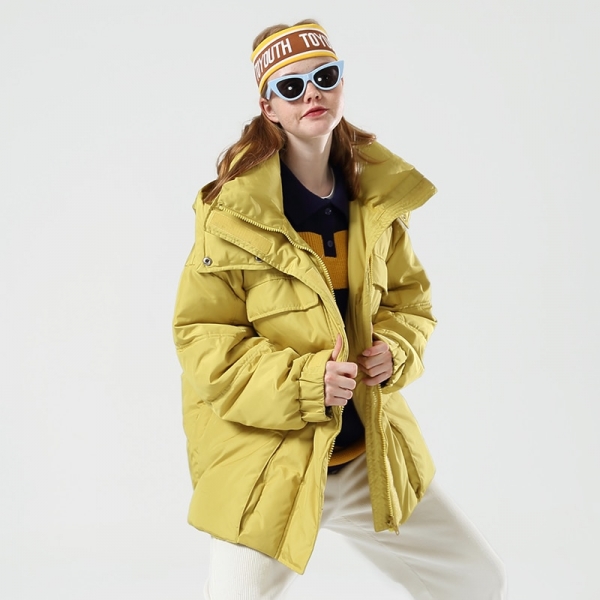 Toyouth Fashion Big Pockets Long Women Down Jacket Thicken Winter Warm Hooded Coat Casual Solid Long Sleeve Women Down Coat 1 Toyouth Fashion Big Pockets Long Women Down Jacket