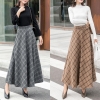 Lengthy Skirts Winter Excessive Waist