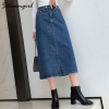 Denim Lengthy Slim Denims Autumn Classic Skirt