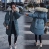 Ladies's Down Jacket Fur Hooded Thicken Zipper