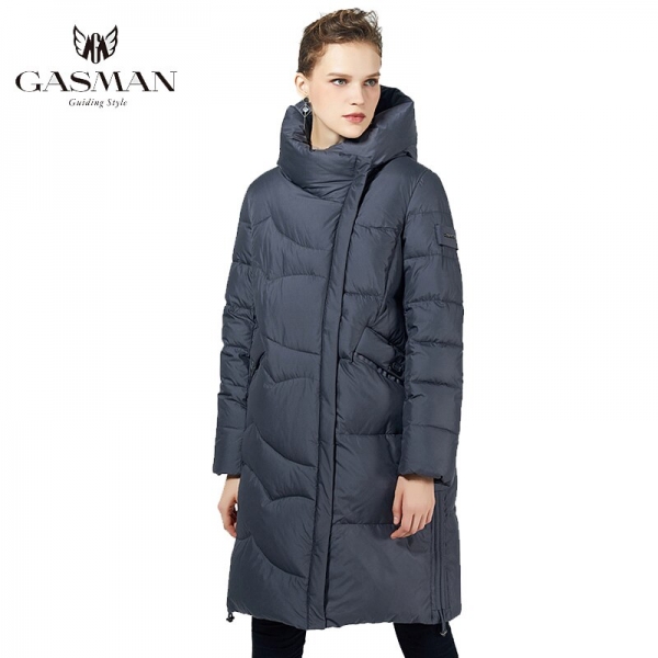 Black Lengthy Trend Parka Girls's Jacket Winter Hooded Coat