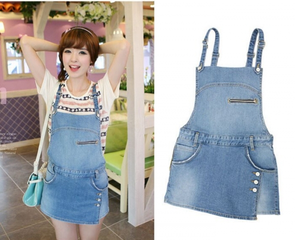 Women Denim zipper Style Casual Jumpsuit Front Flap Pocket Short Overalls Girl Washed Jeans Jumpsuit Romper Ladies Denim zipper Type Jumpsuit Entrance Flap Pocket