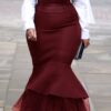 4XL 5XL Plus Skirts Autumn Winter Ladies