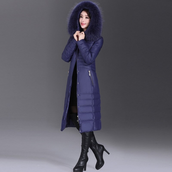 Elegance in Every Flurry: AYUNSUE Winter Duck Down Jacket with Real Fur Collar! ❄️