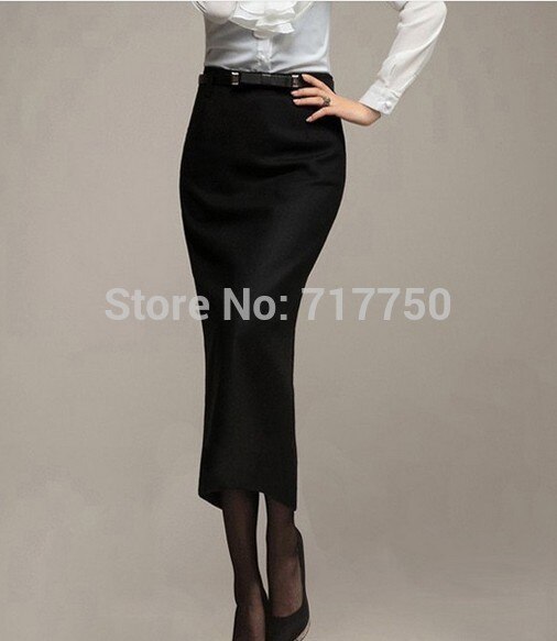 Autumn Winter Skirt Women Long Skirt Thick High Waist Pencil Skirt Ladies Elegant Slim Plus Size Woolen Skirts Women XS - 5XL 3 Winter Skirt Ladies Lengthy Skirt Thick Excessive Waist Pencil Skirt