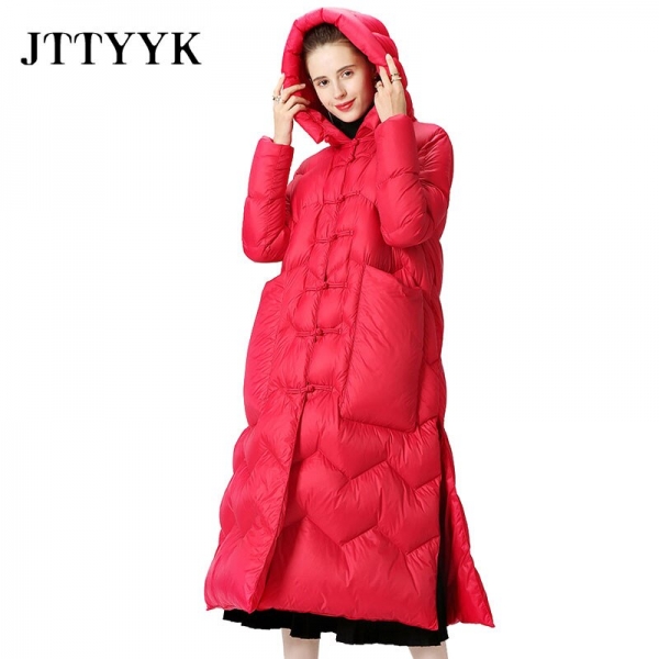 Lightweight down jacket New Winter duck Parka Womens