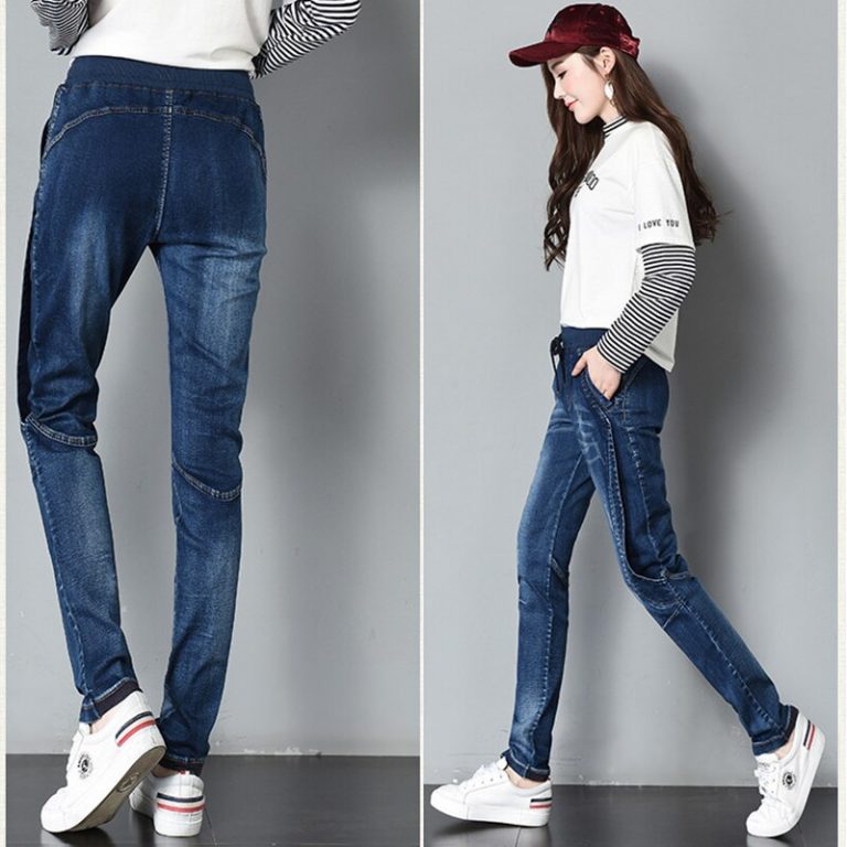 Unfastened harem pants ladies straight denims girl stretc SALE 👗🛒 ...