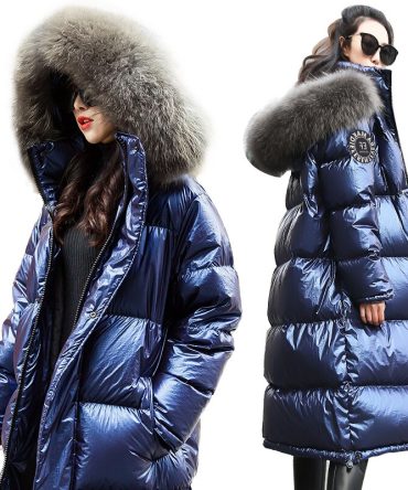 Jacket New Winter Coat huge Actual Fur Collar