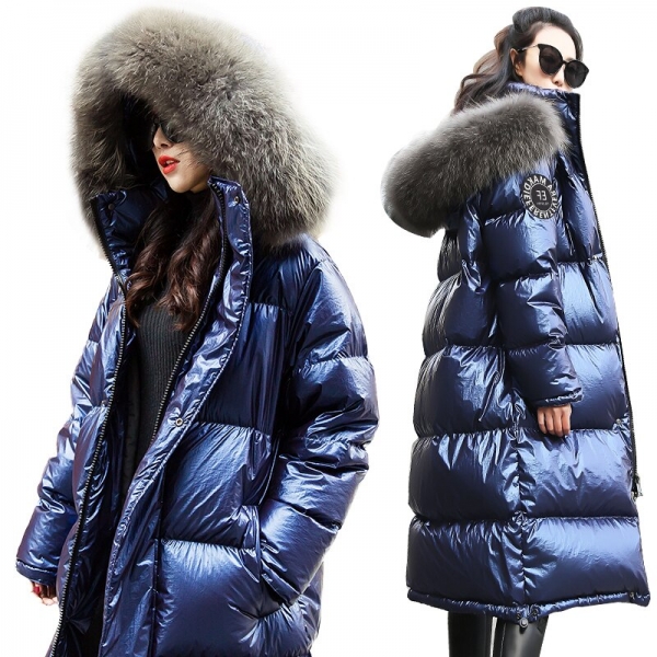 Jacket New Winter Coat huge Actual Fur Collar Jacket New Winter Coat huge Actual Fur Collar