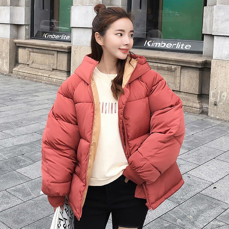 Ladies down coat new full zipper stable trend cotton-padded