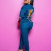 Summer fashion style regular women plus size jeans overalls