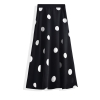 Chic and Casual: Summer Polka Dot Chiffon A-Line Pleated Skirt for Wome