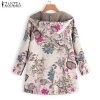 Stay Warm in Style: Autumn Winter Heat Print Coat with Fur Lining for Women