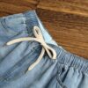New summer season ladies elastic waist straight brief denims