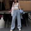 Women's High-Waist Wide-Leg Jeans – Trendy Harajuku & Korean-Inspired Casual Comfort