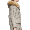 Ladies Jacket with Detachable Fur Hood Giant Pockets