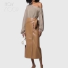 Spring excessive waist patchwork sheepskin