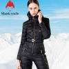 Ladies's Slim Match Jumpsuit 90% White Duck Down Jacket Waist