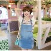 Ladies Denim zipper Type Jumpsuit Entrance Flap Pocket