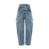 Girls Straight ripped Denims Informal Knife Lower Gap