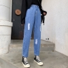 Ripped Mother Denims Excessive Waist Straight Denims For Girls