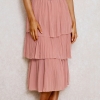 Lengthy Skirt Pink White Korean Fashion Skirts