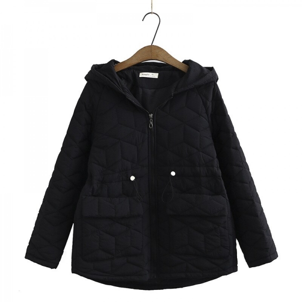 2020 New Winter Coats For Woman Plus Size Hooded Drawstring Waist Casual Parka Jacket Women Women's Jacket 4 New Winter Coats For Women - Stay Warm in Style with BISENMADE's Hooded Parka Jacket