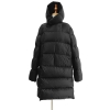 Lengthy Parka Ladies Black Down Jacket Feminine Winte