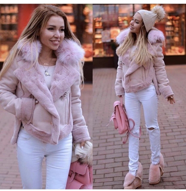Winter Women Jacket Artificial Wool Leatherette Female Wadded Coat Warm Slim Fleece Thicken Mujer Jacket Fur Neck Women Top Winter Girls Jacket Synthetic Wool Slim Fleece