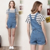 Denim Overalls Fashion Playsuit Dungarees High Waist