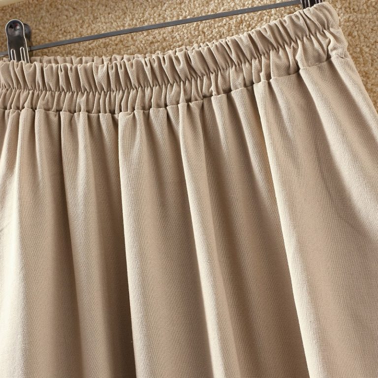 Lengthy Skirts Classic Cotton And Linen Excessive Waist Review ⋆ ...