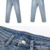 Kpop Korean Celeb-Inspired High-Waist Straight-Leg Denim Pants for Women – Perfect for Casual Streetwear