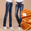 Plus Dimension Free Thicken BF Type Black Lengthy Pants