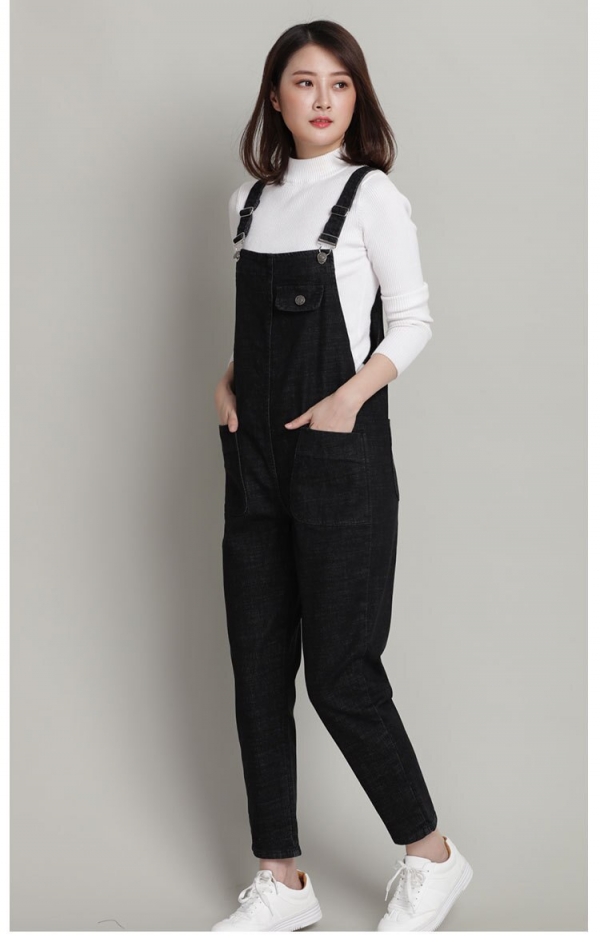 New Spring Autumn Fashion Brand Plus Size L-6XL Jeans Loose Casual Full Length Overalls Big Size Denim Pants Woman Jumpsuits D28 1 Spring Autumn Trend Model Plus Dimension L-6XL Denims Free