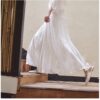 Bohemian Girls Stretch Excessive Waist Stable Lengthy Cotton