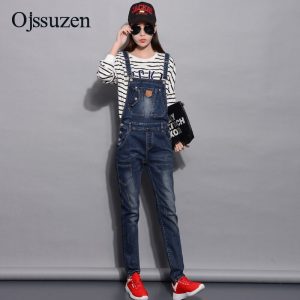 Denim Jumpsuits Girls Vogue Summer time Romper Lengthy