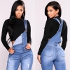 Denims for Ladies with Excessive Waist Slim Match Skinny Overalls