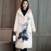 Winter Ladies Print Down jacket white duck