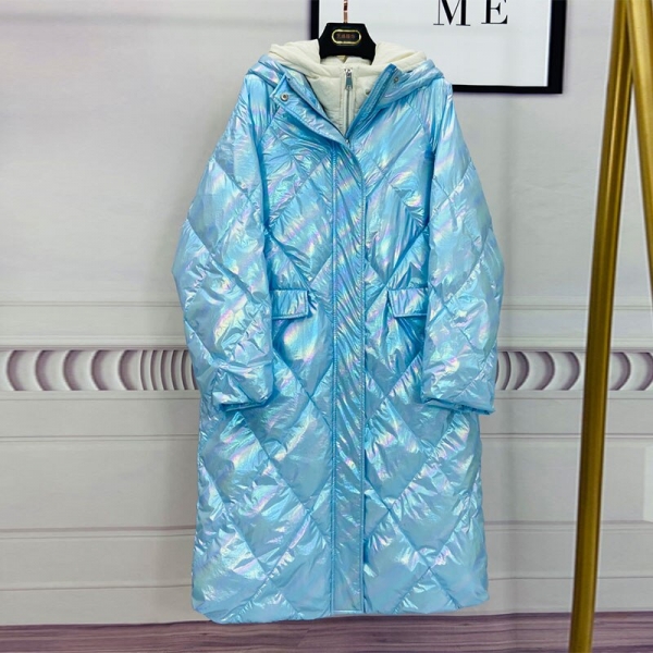 Oversize Hooded Women Down Jacket New Arrival Long Loose White Duck Down Coat Long Down Parka Female Warm Winter Coat Women 1 Hooded Girls Down Jacket New Arrival Lengthy Unfastened