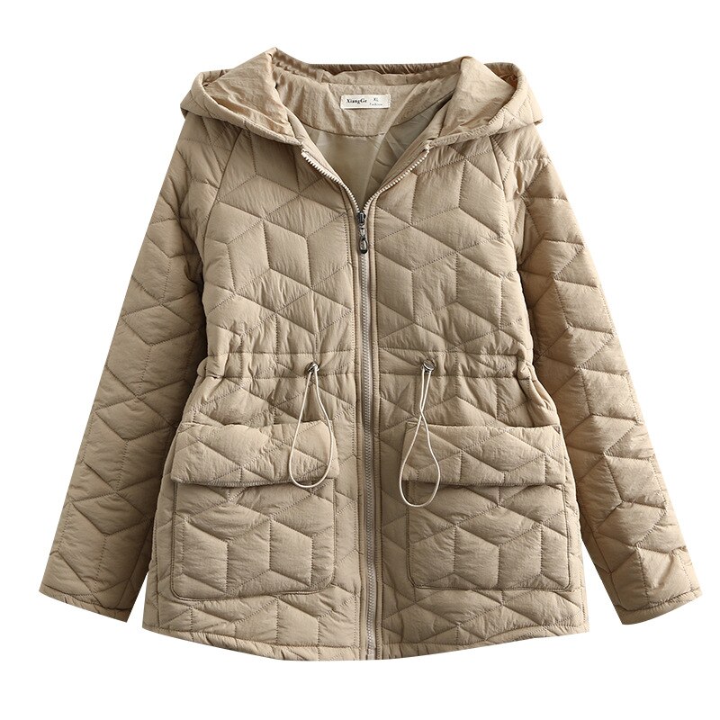 New Winter Coats For Woman Plus Size Hooded Drawstring Waist Casual Parka Jacket Women Women’s Jacket