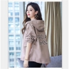 New Ladies Jackets Autumn Windbreaker Feminine Long Sleeve Casual Hooded Jacket Zipper Lightweight Outwear Plus Size P713
