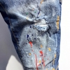 Traditional Style Designer Denims ladies/Males Straight Darkish Blue