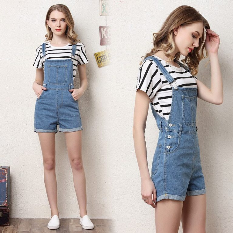 Denim Overalls Fashion Playsuit Dungarees High Waist Review ⋆WoClothes.com