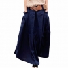 Women’s Linen Maxi Skirt with High Waist and Big Pockets – Perfect for Casual Summer Days