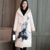 Winter Ladies Print Down jacket white duck