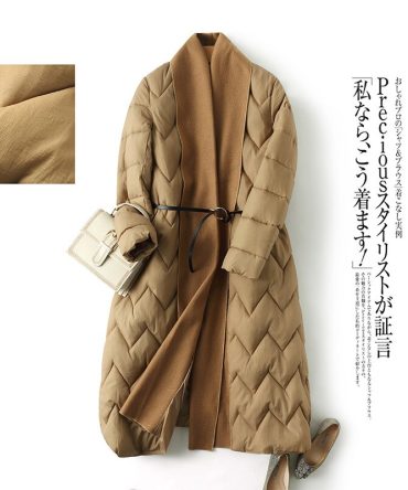 Unique vogue fashion winter lengthy girls's jacket