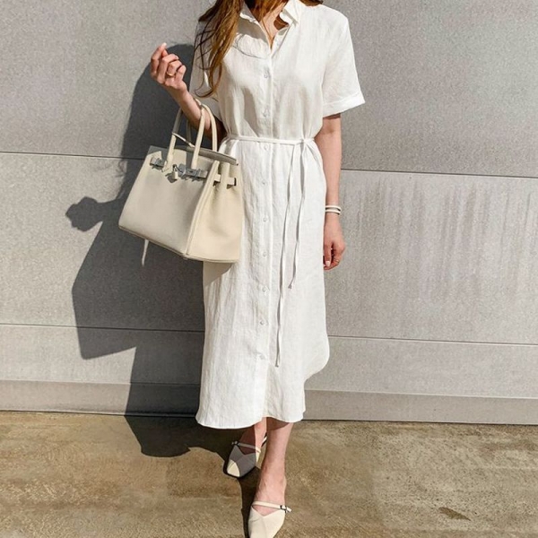 Lapel Ladies Shirt Costume Spring Summer