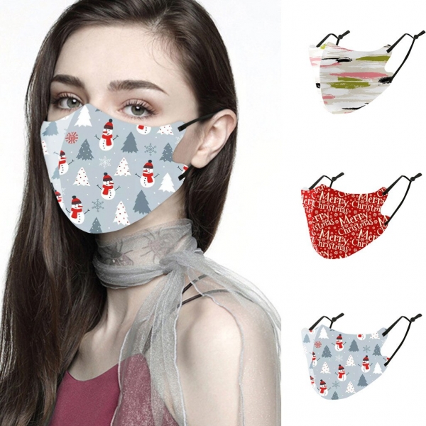 Men Women Christmas Face Mask Reusable Mouth Adlult Mask Outdoor Washable Mask For Face Warm Masks Girl Protective Red Mi Note 9 Male, Girls Christmas Face Masks Reusable